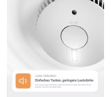 Fire Angel FA6111-INT  Optischer Rauchmelder mit Fluchtlicht 3-Jahre Batterie, 
