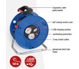 Brennenstuhl Garant Kabeltrommel 2-fach mit USB