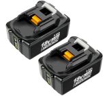 VANON 5.5Ah Ersatzakku für Makita 18V Akku mit LED-Anzeige ( (2 Stück)