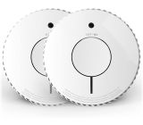 FireAngel optischer Rauchmelder 10 Jahre Batterie 2er Set Q-Label