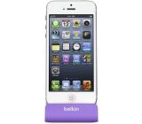 Belkin Lightning Lade/Sync-Dockingstation inkl1,2m USB-Kabel für iPhone lila