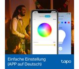 TP-Link Tapo L530E Lampe E27 Energie Leuchtmittel WLAN Glühbirne [4er Pack]