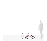 HUDORA 10711 - Laufrad Seven, rosa