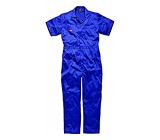 DICKIES Deluxe WORKWEAR Arbeitskleidung Arbeitsoverall (XL Kurzarm, Blau)