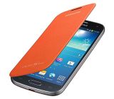 Samsung Hülle Schutzhülle Clip-On Flip Case Cover für Samsung Galaxy S4 Mini - Orange