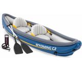 Intex Wyoming C2 Aufblasbares Kajak 307x89x53cm Schlauchboot 2-Sitzer