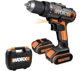 WORX WX152.1 Bohrmaschine mit 2 Li-Ion Akkus 16V Akkuschrauber