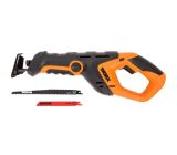 WORX WX508 Säbelsäge 20V zum Schneiden von Holz LED-Licht Reciprosäge mit Akku