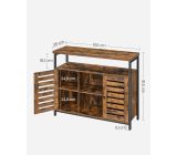 Vasagle Sideboard Kommode Küchenschrank Standschrank 