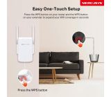 Mercusys ME30 WLAN Verstärker 867MBit/s 5GHz + 300MBit/s 2,4GHz Repeater AC1200 [B-WARE]