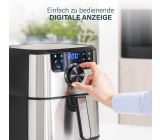 Princess Heißluftfritteuse 4,5L XXL 1500W Edelstahl 6 Person Airfryer 