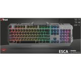 Trust GXT Gaming Tastatur mechanisch LED beleuchtet RGB QWERTZ DE Layout 