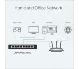 TP-Link TL-LS108G 8 Port Gigabit Netzwerk LAN Ethernet Verteiler [B-WARE]