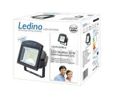 Ledino LED-Flutlichtstrahler in Schwarz mit Epistar LEDs 20 W Kaltweiß