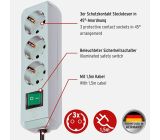 Brennenstuhl Eco-Line, Steckdosenleiste 3-fach Lichtgrau