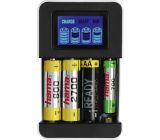 Hama Batterieladegerät AA AAA Akku Ladegerät Batterieprüfer LCD-Display