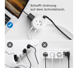 RealPower 4-fach Steckdosenwürfel mit 3 USB & 1 USB-C mit Schalter
