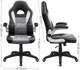 SONGMICS Gamingstuhl Racing Chair Schreibtischstuhl Bürostuhl