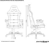 DXRacer das Orginal Prince P08 Gaming Stuhl, Kunstleder 185 cm 150kg[B-WARE]