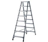 Brennenstuhl Dubbele trapladder aluminium - 2x8 niveaus - 1,68m