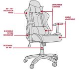 Speedlink B-Ware Verstellbarer Stuhl mit Armlehnen - Regger Gaming Chair