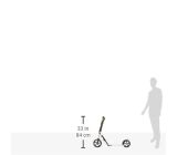 HUDORA Big Wheel Scooter Style 230, Tret-Roller klappbar - City-Scooter [B-WARE]