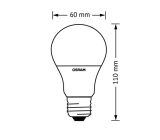 OSRAM LED-Lampe E27 Classic A / 8,5W - 60 Watt LED Birne Warmweiß [2ER PACK]