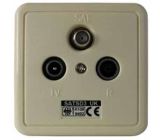 Kreiling SAT SD 3UK/Class A Sat + TV + RADIO White socket-outlet