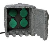 Kopp Energiestation 4-Fach Aussenstecker Steinsteckdose 1.5m