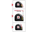 QUICKDRAW Bandmaß mit Grafit 8 m Maßband + Zusatz Ersatzminen in Wert
