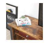 VASAGLE TV Schrank Fernsehtisch 2 Schiebetüre mit 2 Regalebenen 110 x 40 x 45 cm