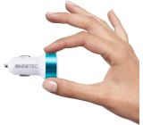 Zigarettenanzünder Kfz Auto Ladegerät USB Adapter Ladeadapter Blau 2x