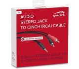 Speedlink Klinke auf Cinch Kabel 3,5mm Klinke auf 2x Cinch audio Kable Adapter