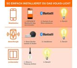 LEDVANCE Volks-Licht E27 Smart+ LED Lampe Bluetooth Lampe [ 6ER-PACK ]
