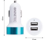 Zigarettenanzünder Kfz Auto Ladegerät USB Adapter Ladeadapter Blau 2x