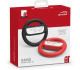 Speedlink Lenkrad-Aufsatz-Set für Nintendo Switch - RAPID Racing Wheel Set rot und schwarz