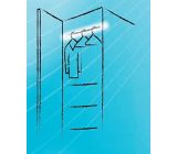 Kleiderstange mit Bewegungsmelder Licht LED Schrankrohr 59 - 100cm 2-er Pack]