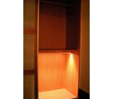 Kleiderstange mit Bewegungsmelder Licht LED Schrankrohr 59 - 100cm 2-er Pack]