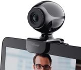 Trust Exis Webcam 300K mit Mikrofon USB Webkamera 480p Camera USB Schwarz [2er]