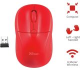 Trust Primo Kabellose Optische Maus USB Funkmaus 1600 DPI Rot [2er]