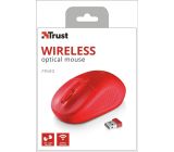 Trust Primo Kabellose Optische Maus USB Funkmaus 1600 DPI Rot [2er]
