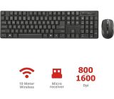 Trust Ximo Kabellos Tastatur-Maus Set DE Layout