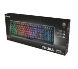 Trust Gaming GXT 860 Thura Halbmechanische LED-Tastatur DE Layout