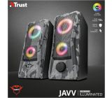 Trust Gaming GXT 606 Javv 2.0 PC Lautsprecher 12W RGB Speaker Set