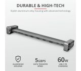 Trust Dalyx Aluminium 10-in-1 USB-C Multi-Port Dock mit Bildschirmständer