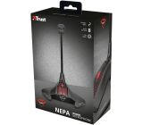 Trust GXT 239 Nepa Gaming Mikrofon 3.5mm Standmikrofon für PC/Laptop