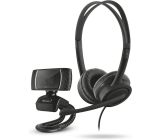 Trust Doba 2in1 Home Office Set USB Kopfhörer mit Mikrofon und HD Webcam 