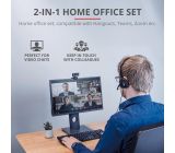 Trust Doba 2in1 Home Office Set USB Kopfhörer mit Mikrofon und HD Webcam 