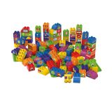 BiOBUDDi Blöcke mit 3 Grundplatten Spielzeugsteine Grundbausteine 100 Bausteinen