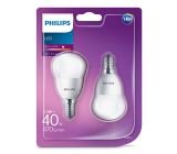 Doppelpack Philips LED Lampe 40 W E14 Warmweiß Leuchtmittel